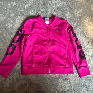 Euc girls adidas warm up jacket size medium 11/12